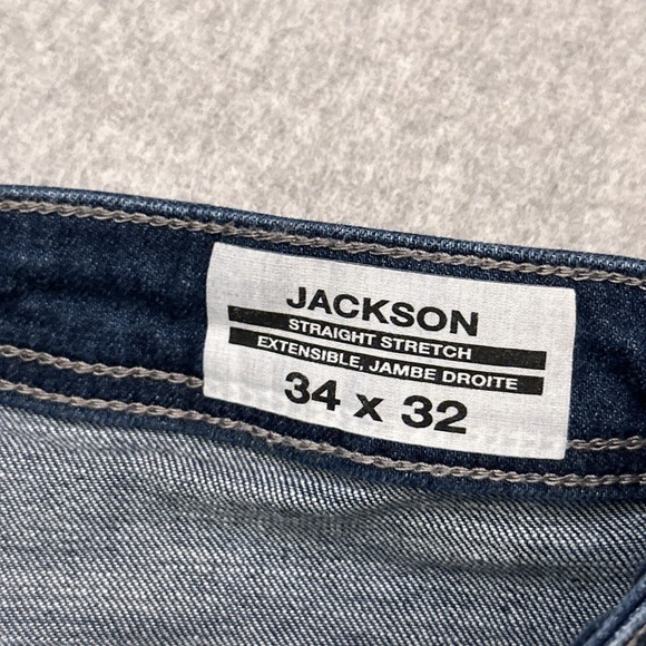 Buffalo David‎ Bitton Jeans Men's 34x31 Blue Jackson Straight Stretch Denim - Picture 7 of 11